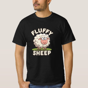 Artistiek Schaap-thema kunstwerk voor dierenfans T-shirt