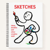 Artistiek schetsboek notitieboek (Voorkant)