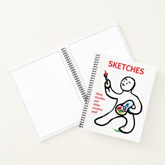 Artistiek schetsboek notitieboek (Binnen)