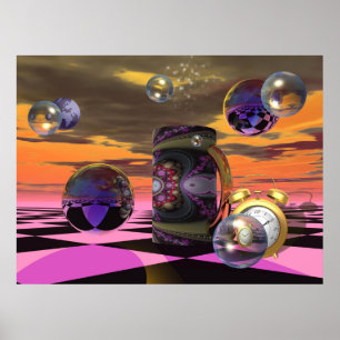 artistiek sci-fi-poster poster