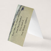 Artistiek strand Ocean Waves Kustsalon Spa Visitekaartje (Achterkant)