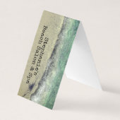 Artistiek strand Ocean Waves Kustsalon Spa Visitekaartje (Voorkant)