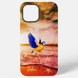 Artistiek strand vogels zee iPhone 12 Pro Max Hoesje