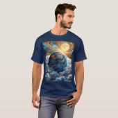 Artistiek uitzicht van de aarde van bovenaf t-shirt (Voorkant volledig)