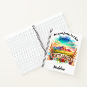 Artistiek uitzicht van het landschap van North Dak Notitieboek (Binnen)