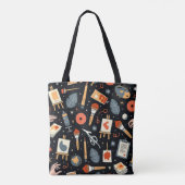 Artistiek Universe: Whimsical Art Supplies Tote Bag (Achterkant)