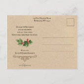 Artistiek  Vader Kerstportret Briefkaart (Achterkant)