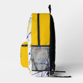 Artistiek Verf Splatter Ontwerp Bedrukte Rugzak (Rechts)