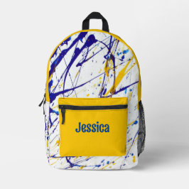 Artistiek Verf Splatter Ontwerp Bedrukte Rugzak