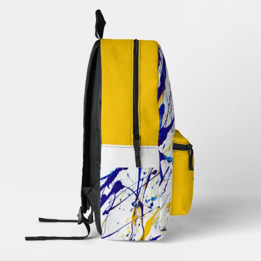 Artistiek Verf Splatter Ontwerp Bedrukte Rugzak (Links)
