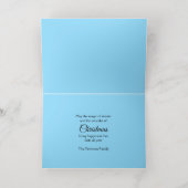 Artistiek Verhalenboek Kerstdorp Folie Feestdagenkaart (Binnenlaag)