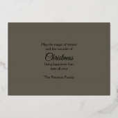 Artistiek Verhalenboek Kerstdorp Folie Feestdagenkaart (Achterkant)