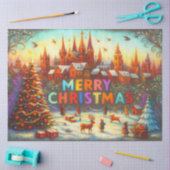 Artistiek Verhalenboek Kerstdorp Tissuepapier (Craft)