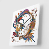 Artistiek Vierkant Acryl Wandklok 10.75" (Hoek)