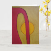 Artistiek Wenskaart! Kaart (Gele Bloem)