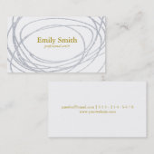 artistiek | Zilver Glitter Visitekaartje (Voorkant / Achterkant)