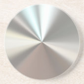 Artistiek zilver metaal zandsteen onderzetter (Voorkant)