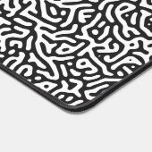 Artistiek Zwart Turing Patroon Bureaumat (Hoek)