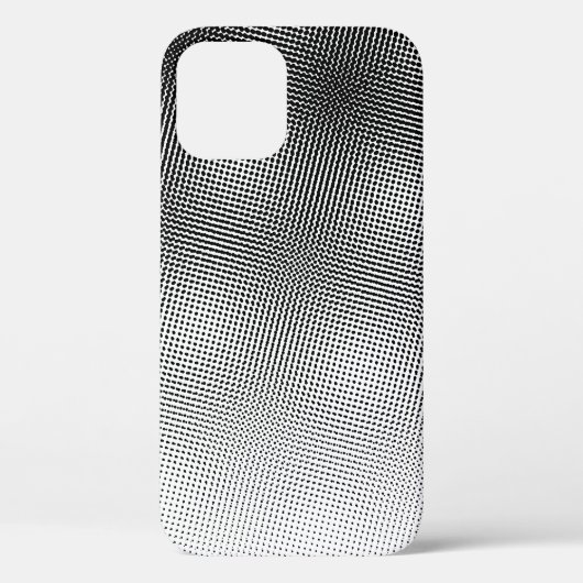 Artistiek zwart-wit moirépatroon Case-Mate iPhone case (Achterkant)