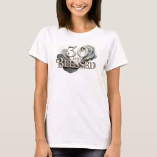 Artistieke 30 EN GESEGEND Draagbare Kunst T-shirt