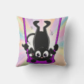 Artistieke 3D Baby Rattle - Double the Delight! Kussen (Achterkant)