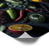 Artistieke 3D Wall Art Fruits Uniek Elegant Poster (Hoek)