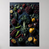 Artistieke 3D Wall Art Fruits Uniek Elegant Poster (Voorkant)