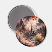 Artistieke aangepaste ronde magneet (Voorkant / Achterkant)