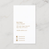 Artistieke Abstracte Aqua Blue Waterverf Visitekaartje (Achterkant)