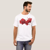 Artistieke ABSTRACTE BLOEM Mode Kunst T-shirt (Voorkant volledig)