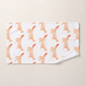 Artistieke Abstracte bosrijke rode vossen Bad Handdoek (Handdoek)