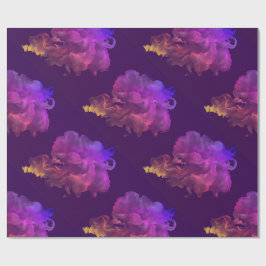 artistieke abstracte fluwelen waterverf cadeaupapier