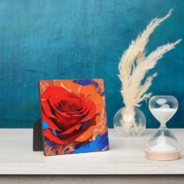Artistieke Abstracte Gemarmerde Roos Tafelblad Fotoplaat