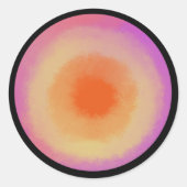 Artistieke Abstracte Groovy Sticker (Voorkant)