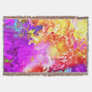 Artistieke Abstracte kleurexplosies Deken