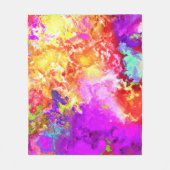 Artistieke Abstracte kleurexplosies Fleece Deken (Voorkant)