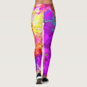 Artistieke Abstracte kleurexplosies Leggings (Achterkant)