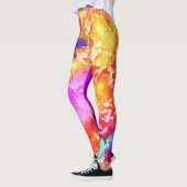 Artistieke Abstracte kleurexplosies Leggings (Links)