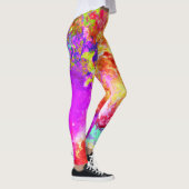 Artistieke Abstracte kleurexplosies Leggings (Rechts)
