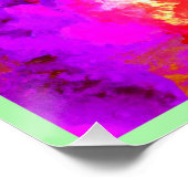 Artistieke Abstracte kleurexplosies Perfect Poster (Hoek)