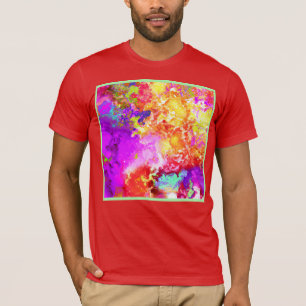 Artistieke Abstracte kleurexplosies T-shirt
