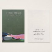 Artistieke Abstracte Oorbel Display Holder Visitekaartje (Voorkant /achterkant)