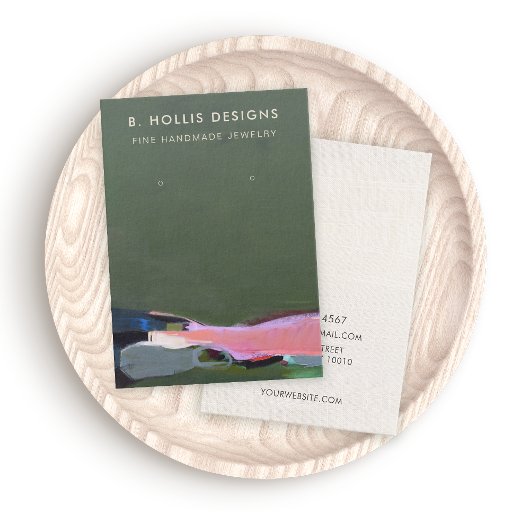 Artistieke Abstracte Oorbel Display Holder Visitekaartje