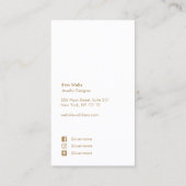 Artistieke Abstracte Roze Lavendel Waterverf Visitekaartje (Achterkant)