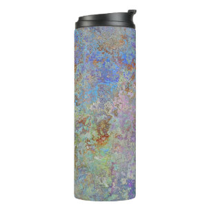 Artistieke Abstracte textuur thermisch voor trendy Thermosbeker