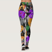 Artistieke abstracte vormen leggings (Achterkant)