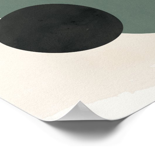 Artistieke abstracte vormen poster (Hoek)