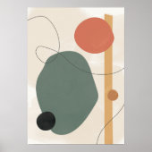Artistieke abstracte vormen poster (Voorkant)