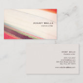 Artistieke Abstracte Waterverf Kunst Visitekaartje (Voorkant / Achterkant)