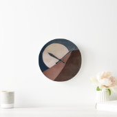 Artistieke abstracte waterverf schilderij ronde klok (Huis)